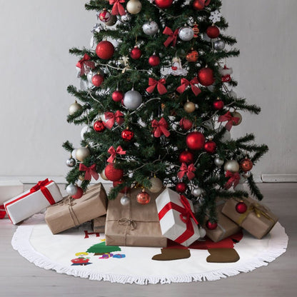 【自由な感性で飾る】フリンジ付き オリジナルツリースカート | クリスマス飾り
