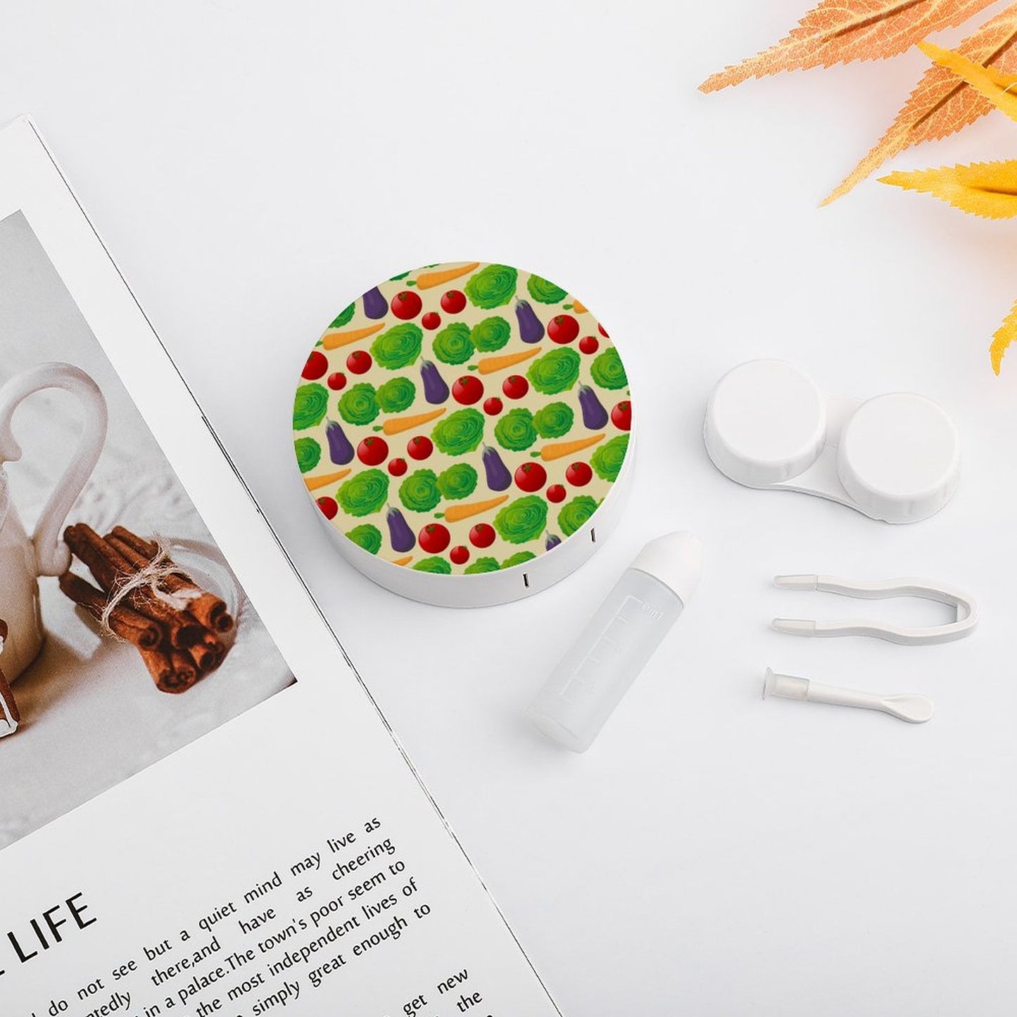 【鏡・備品完備】写真で作るおしゃれなコンタクトレンズケース｜旅行用・プレゼントに