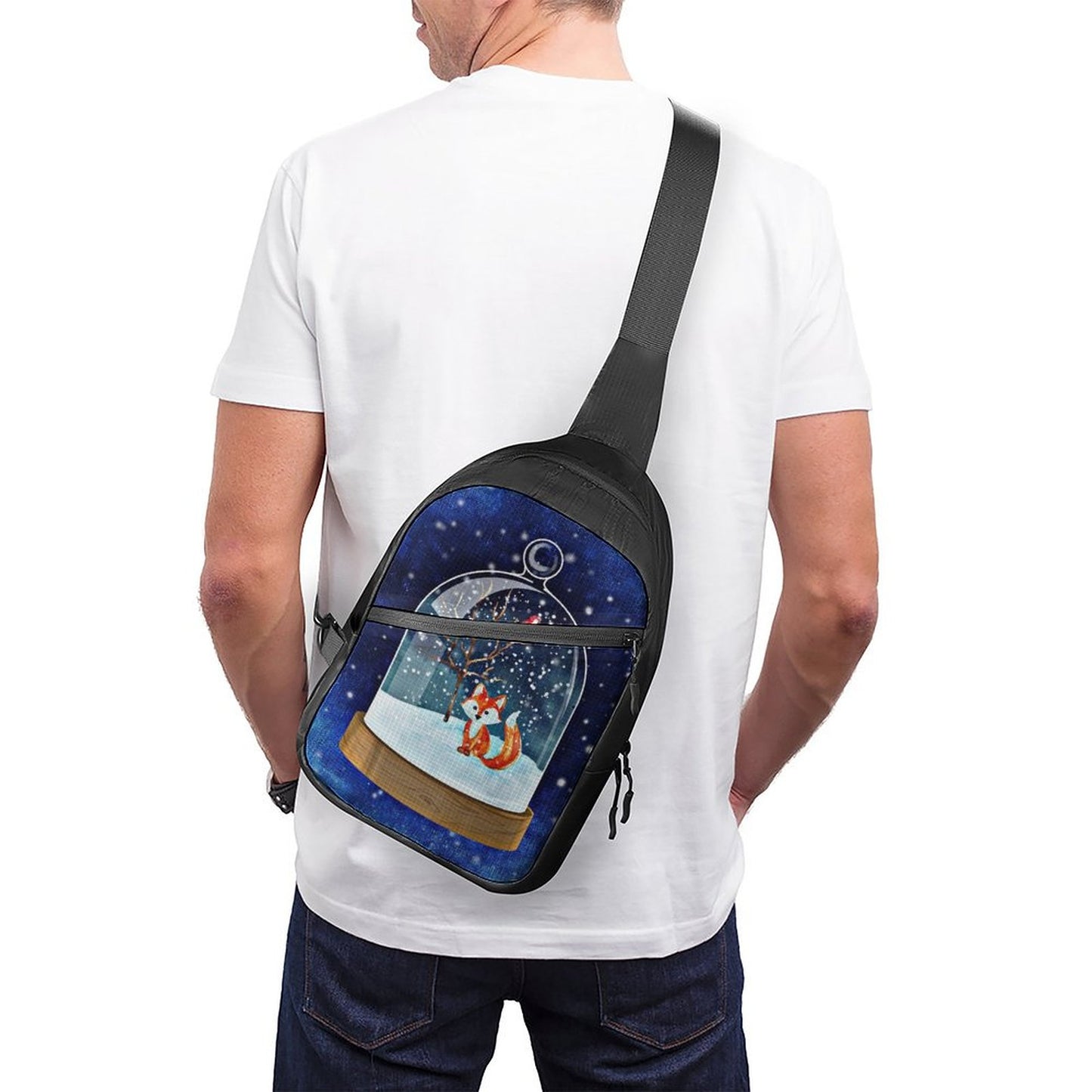 オリジナル ボディバッグ 折りたたみ | 軽量・撥水・大容量 | 旅行用サブバッグ クロスボディ