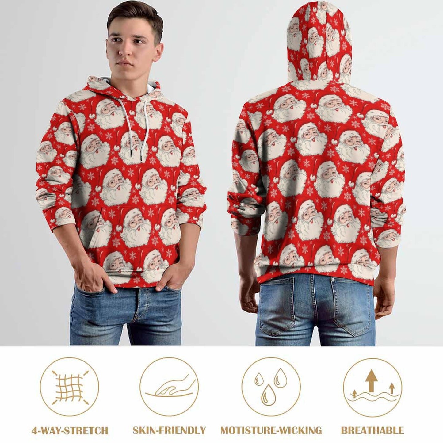全面プリント パーカー | 高発色 230g 健康布 | ユニセックス S-5XL