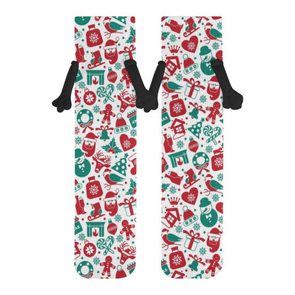 【SNSで話題！】磁石でくっつく手繋ぎ靴下｜写真で贈るオリジナルペアプレゼント