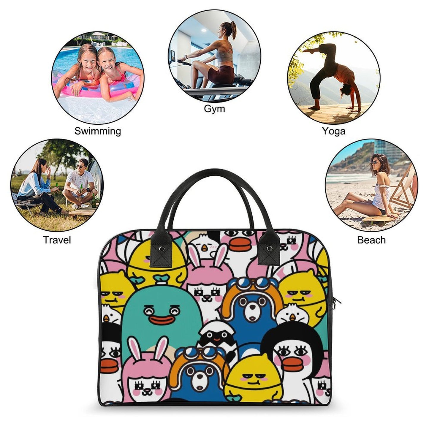 【写真でカスタム】トラベルバッグ オリジナル | スーツケースに固定できる旅行カバン