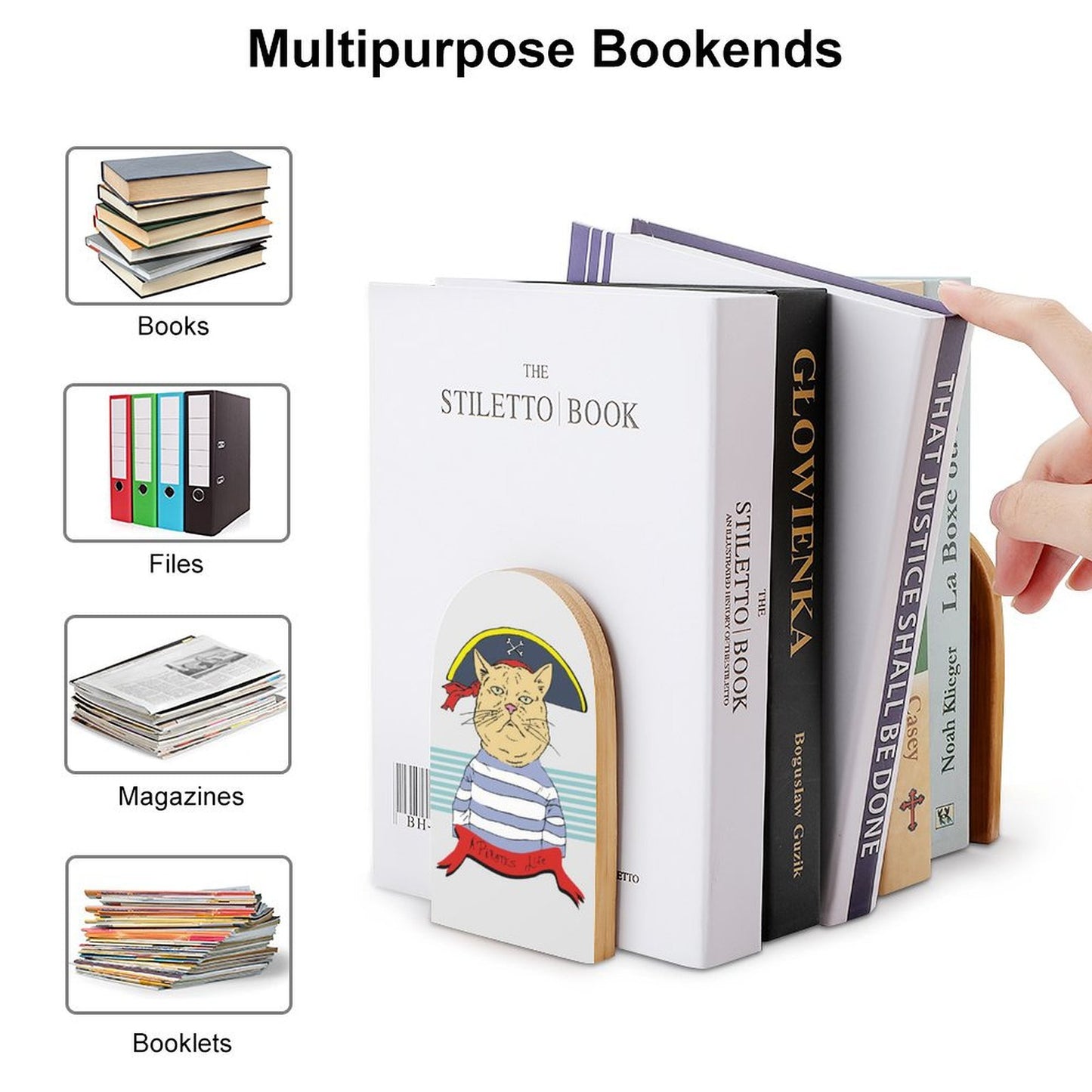 本棚に“魂”を宿す。あなたのデザインで作る、天然木のオリジナルブックエンド