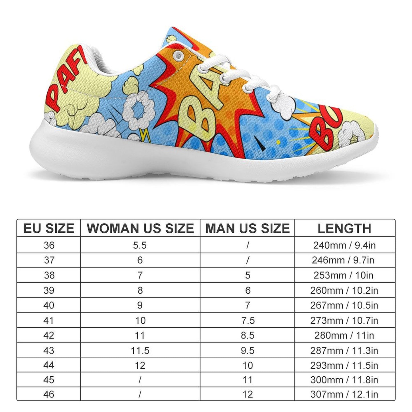 【フライニット】男女兼用 軽量エア・スニーカー | 保温＆通気 飛織シューズ | オリジナルプリント