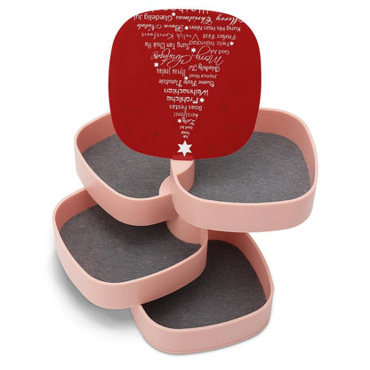 【見せる収納】写真で飾る4段回転式アクセサリーケース｜オリジナルタワー型ジュエリーボックス