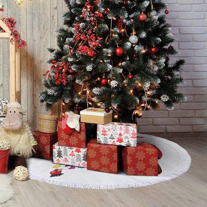 【自由な感性で飾る】フリンジ付き オリジナルツリースカート | クリスマス飾り