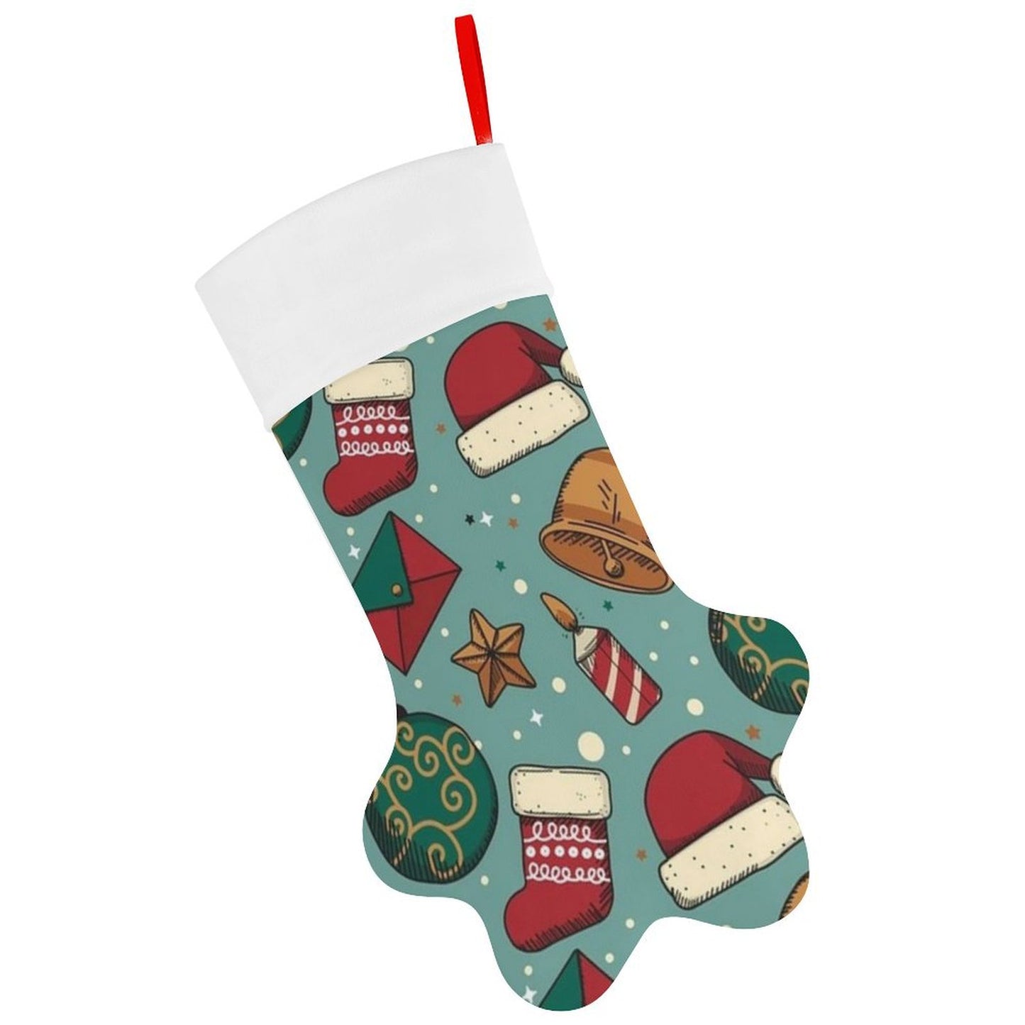 【愛犬の写真で】オリジナル犬用クリスマスストッキング｜ペットのプレゼント入れに