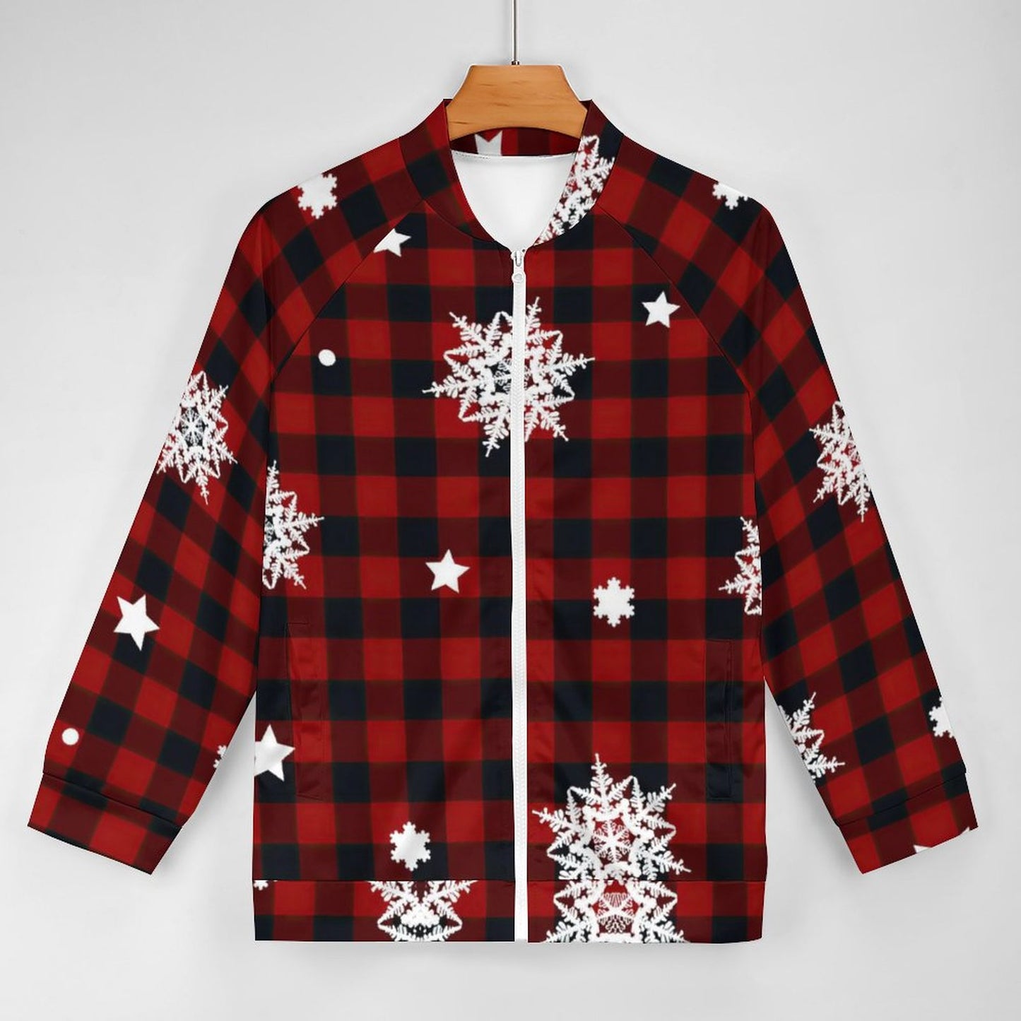 スマートボンバーJKT | ラグラン袖ジップ衛衣 | 伸縮ストレッチ＆全面プリント