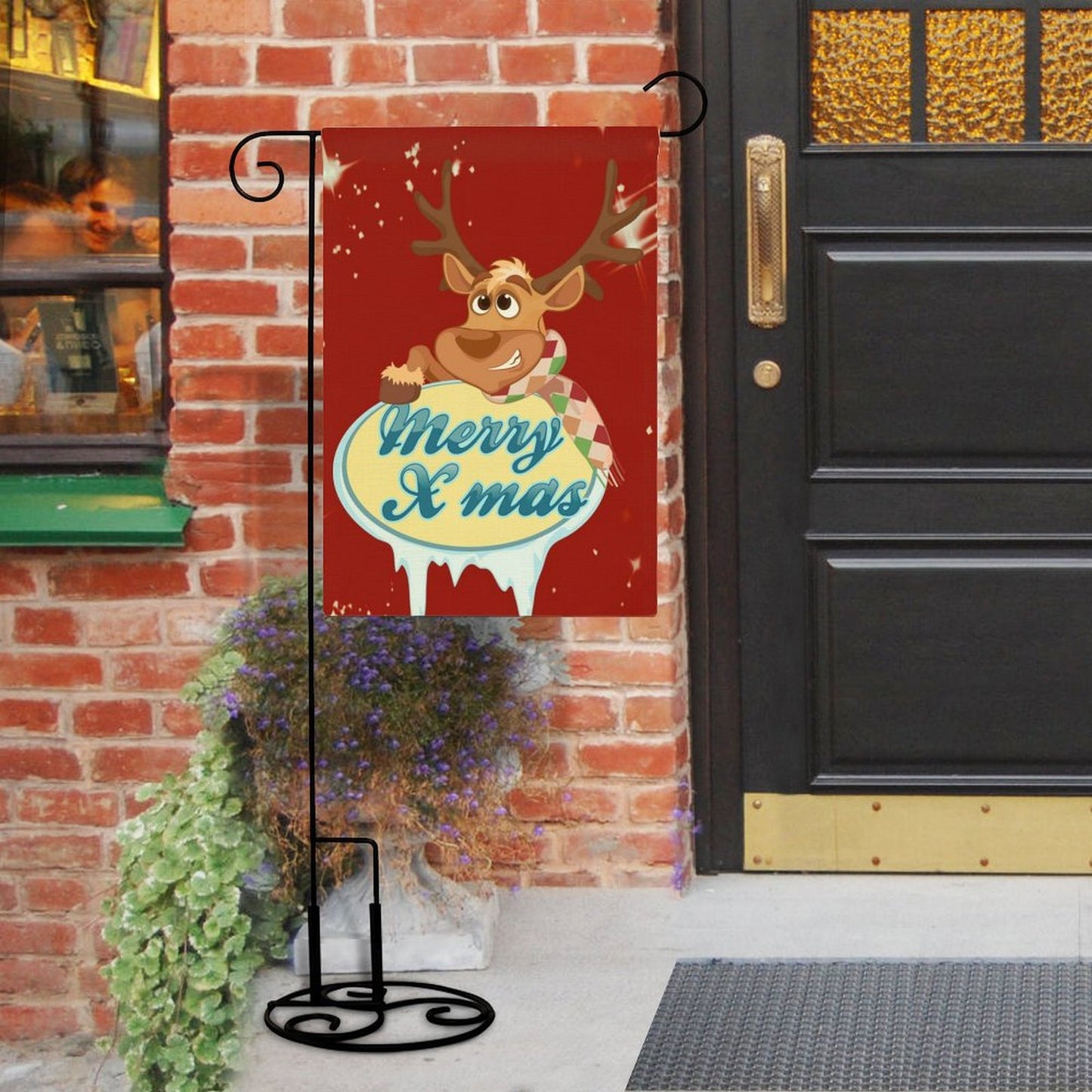 庭を愛するあなたへ。リネンで創る、両面印刷のオリジナルガーデンフラッグ