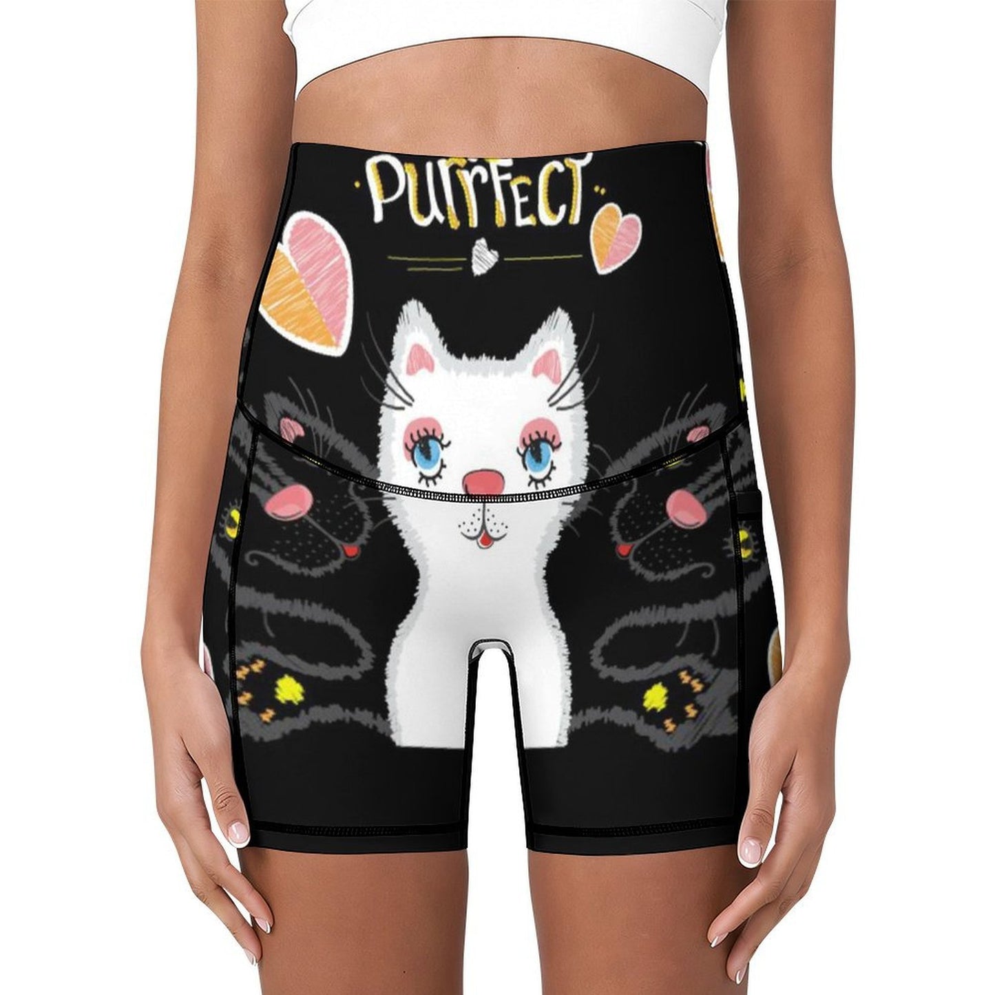 【透け防止・お腹すっぽり】オリジナル マタニティ ヨガ ショートパンツ｜名入れ・プリントカスタマイズ