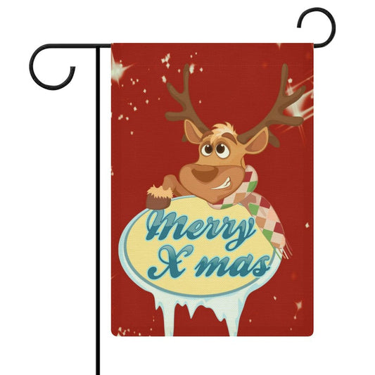 庭を愛するあなたへ。リネンで創る、両面印刷のオリジナルガーデンフラッグ