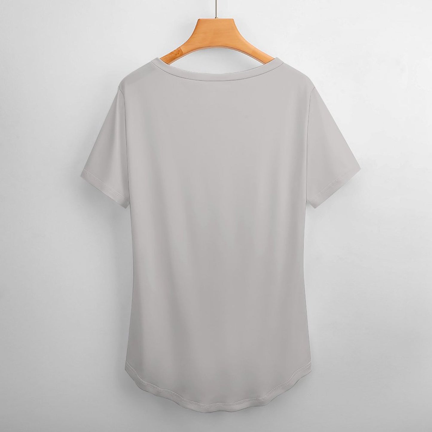 【オリジナルプリント】オーバーサイズ VネックTシャツ｜カスタム ルーズフィット 半袖