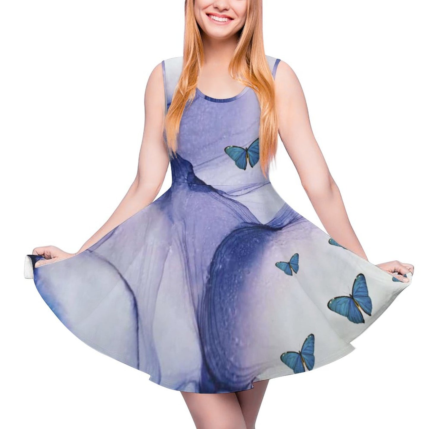 【XS～5XL】踊るように揺れるフレアワンピース｜カスタムデザインで私が主役