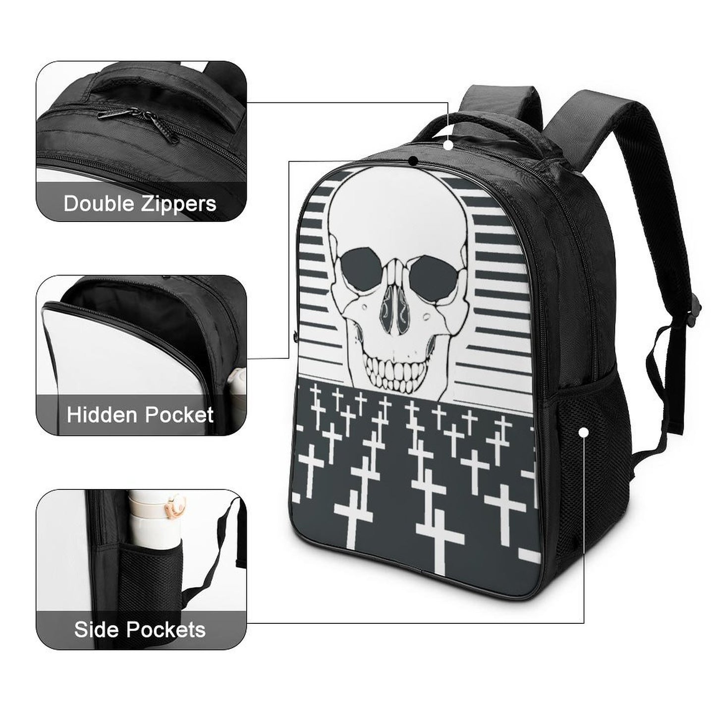 16インチ 古治ナイロン バックパック | 頑丈・大容量 PCリュック | オリジナルプリント