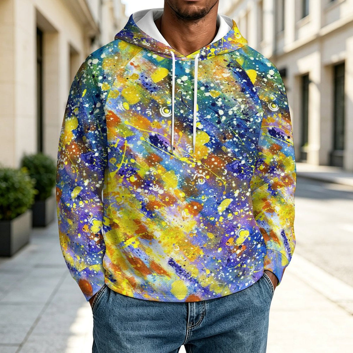 メンズ ラグランスリーブ プルオーバー パーカー オリジナルプリント対応 XS-5XL