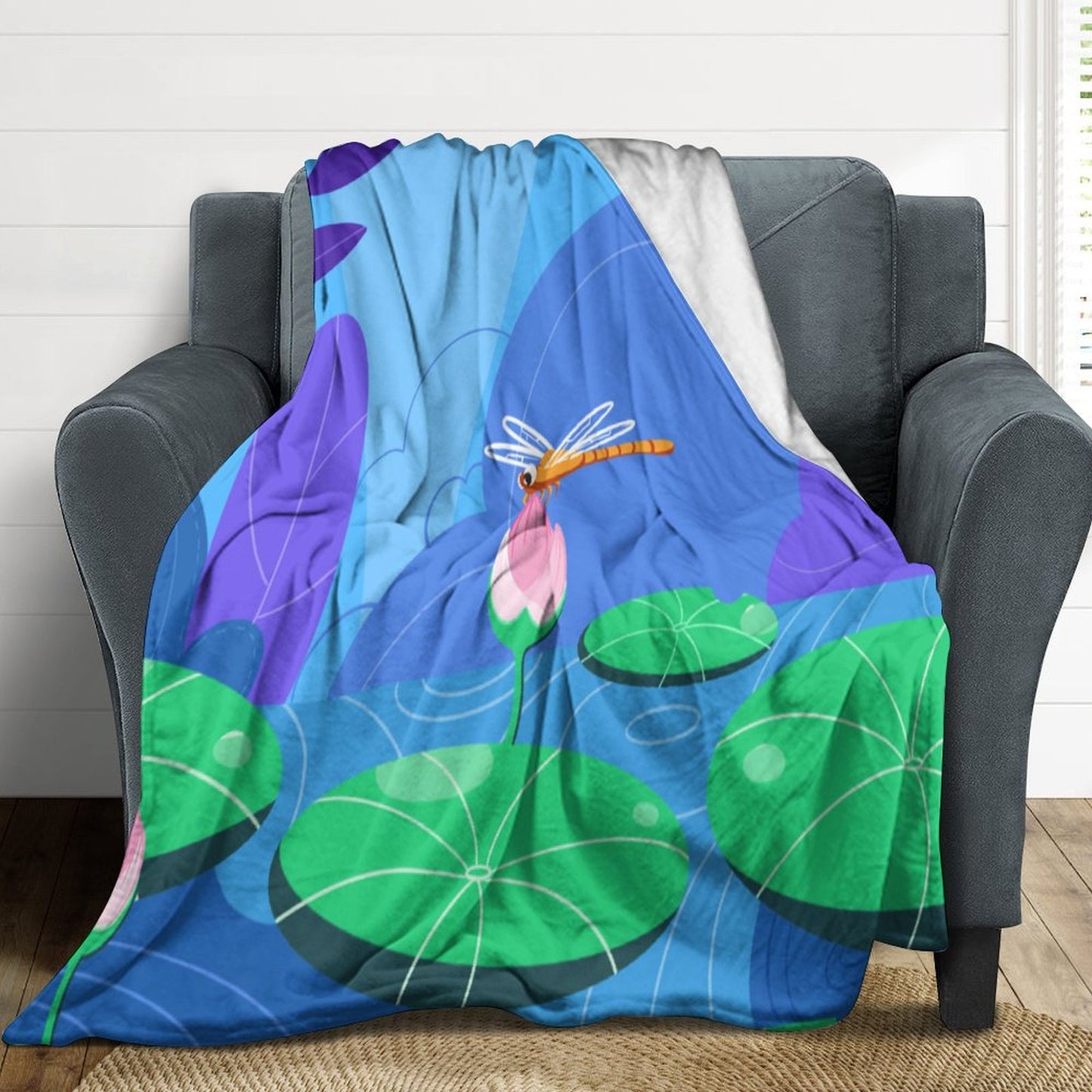 【飾れる・敷ける・包まる】写真で作る、多機能フランネルブランケット