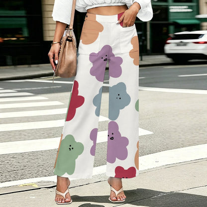 Straight Wide-leg Pants Color-Little Bear-Little Bear Gummy-Repeat