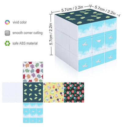 カスタムフォトマジックキューブ 3×3 | UV印刷 脳トレパズル オリジナル写真