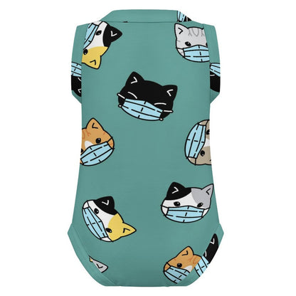 【おむつ替え簡単・極上タッチ】オリジナル ベビー ロンパース ノースリーブ｜名入れ・出産祝い