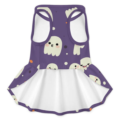 犬・猫用カスタムプリントワンピース｜ハワイアンフリル夏ペット服（オーダーメイド）