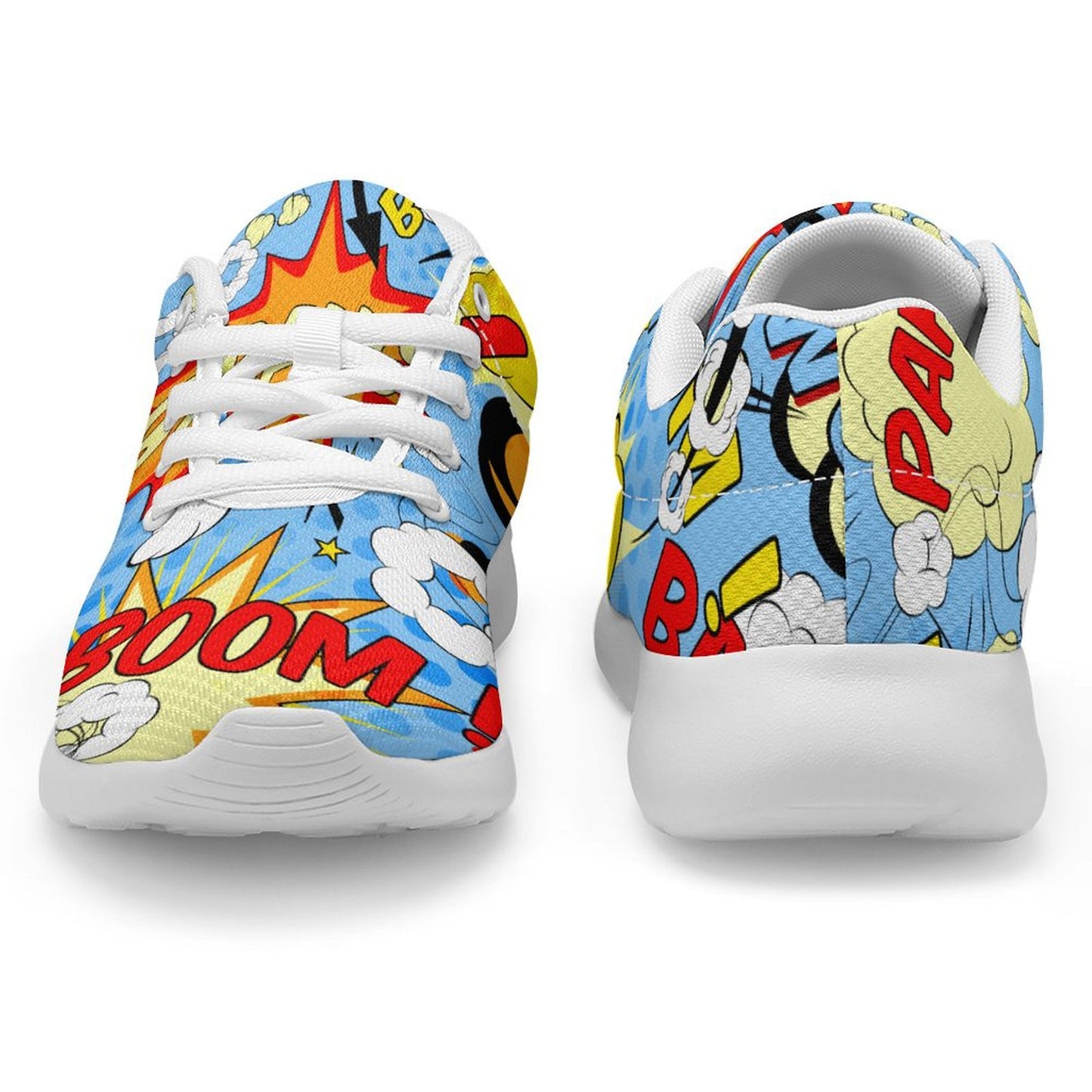 【フライニット】男女兼用 軽量エア・スニーカー | 保温＆通気 飛織シューズ | オリジナルプリント