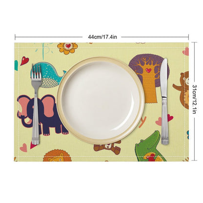 【一枚の、アートな時間】リネン素材で作る、オリジナルランチョンマット