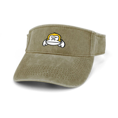 【髪型を崩さない】ポニーテールでもOK！デニムサンバイザー｜UVカット＆蒸れない