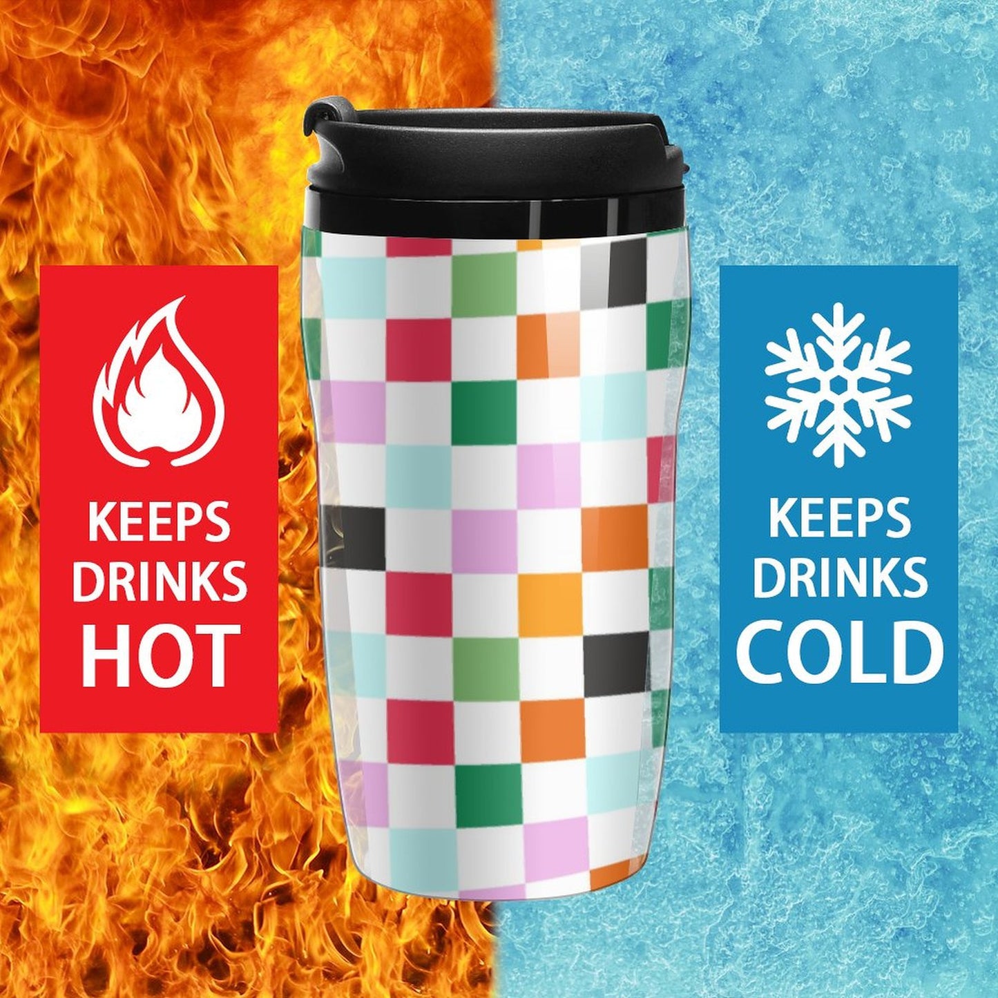 オリジナル タンブラー 作成 | 二重構造 プラスチック 蓋付き | 250ml/350ml