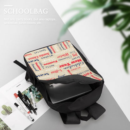 17インチ 頑丈リュック | 600D強化ポリエステル・大容量 | 通学・アウトドア用バックパック