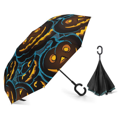 【濡れない逆折り式】オリジナル傘 | 写真・ロゴでカスタム | 車用・耐風・晴雨兼用