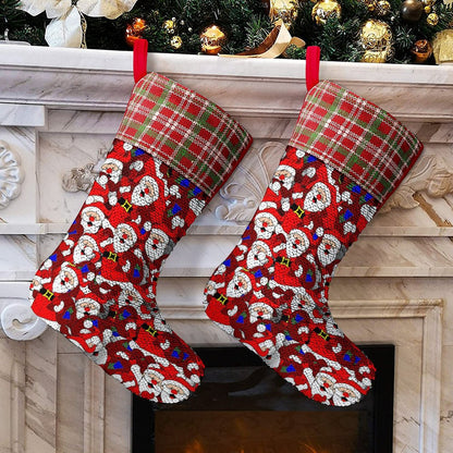 【触ると絵が変わる！？】写真で作る魔法のスパンコールクリスマスソックス｜サプライズに