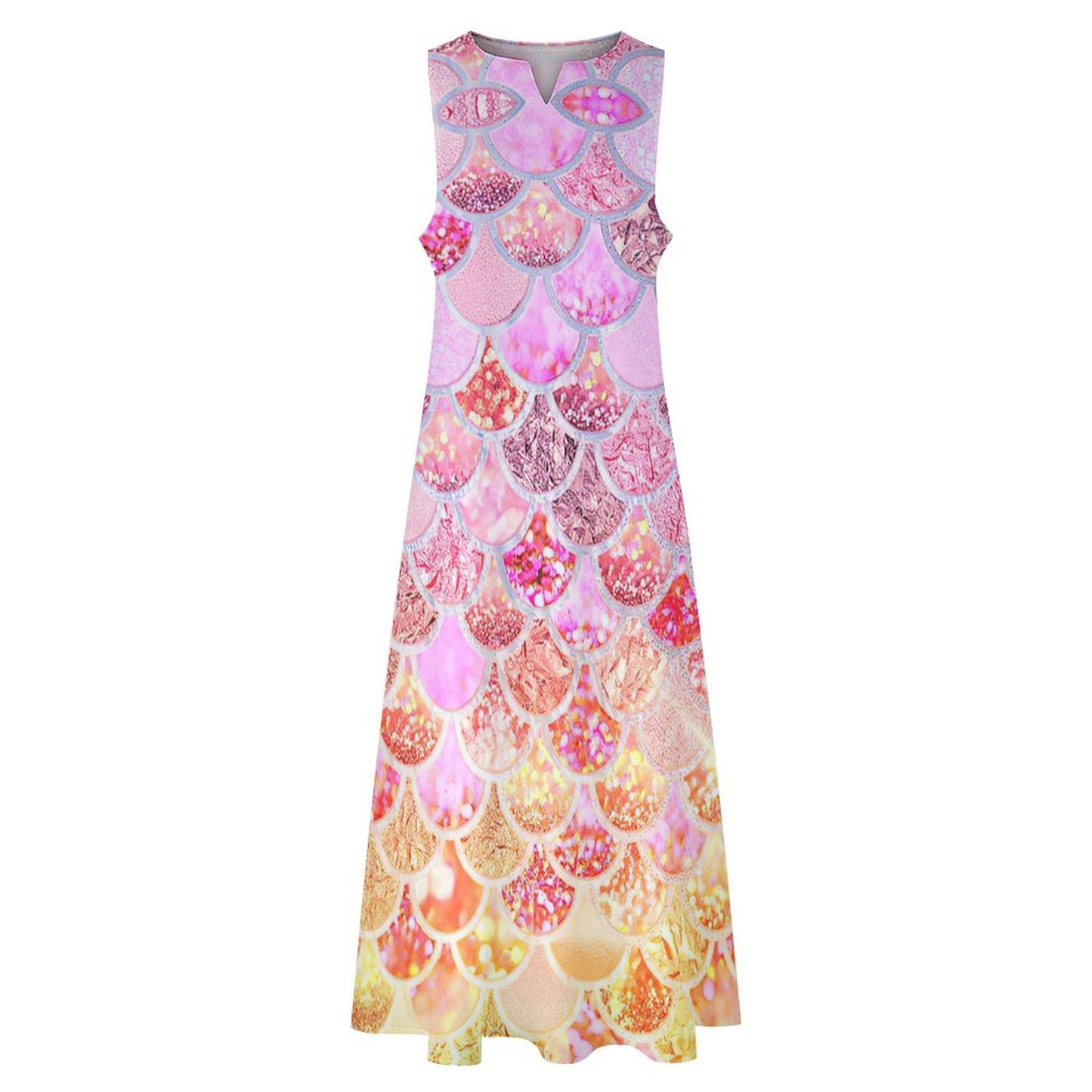 オリジナル マキシ丈ワンピース | スリムフィット＆ノースリーブ | 1枚から作成