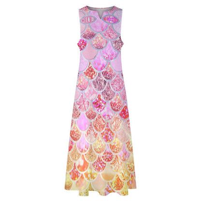 オリジナル マキシ丈ワンピース | スリムフィット＆ノースリーブ | 1枚から作成