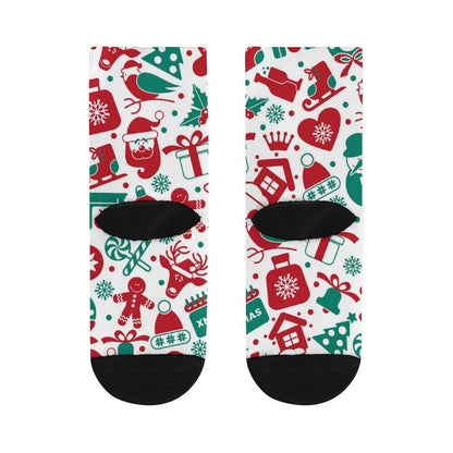 【選べる3サイズ】デザインが際立つフレーム付きカスタムソックス｜おしゃれなオリジナル靴下作成