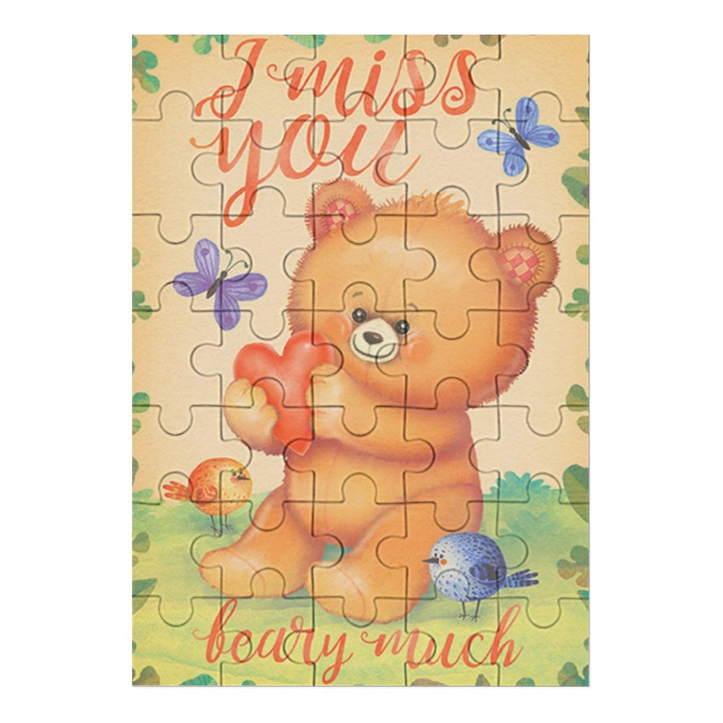 【写真で作る】オリジナル木製ジグソーパズル (縦型) | 35〜1000ピース | 裏面ヒント付きカスタムギフト