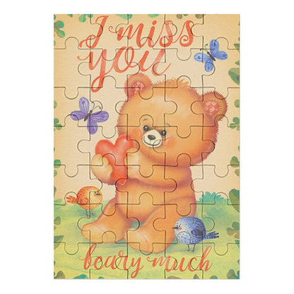 【写真で作る】オリジナル木製ジグソーパズル (縦型) | 35〜1000ピース | 裏面ヒント付きカスタムギフト