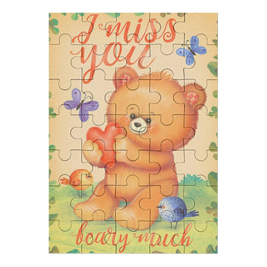 【写真で作る】オリジナル木製ジグソーパズル (縦型) | 35〜1000ピース | 裏面ヒント付きカスタムギフト