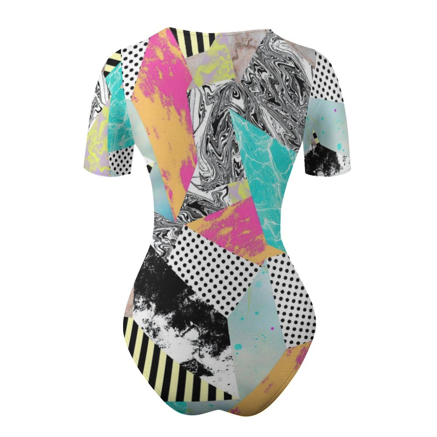 オリジナル ボディスーツ 半袖 | 股下スナップボタン付き | 4XLまで対応