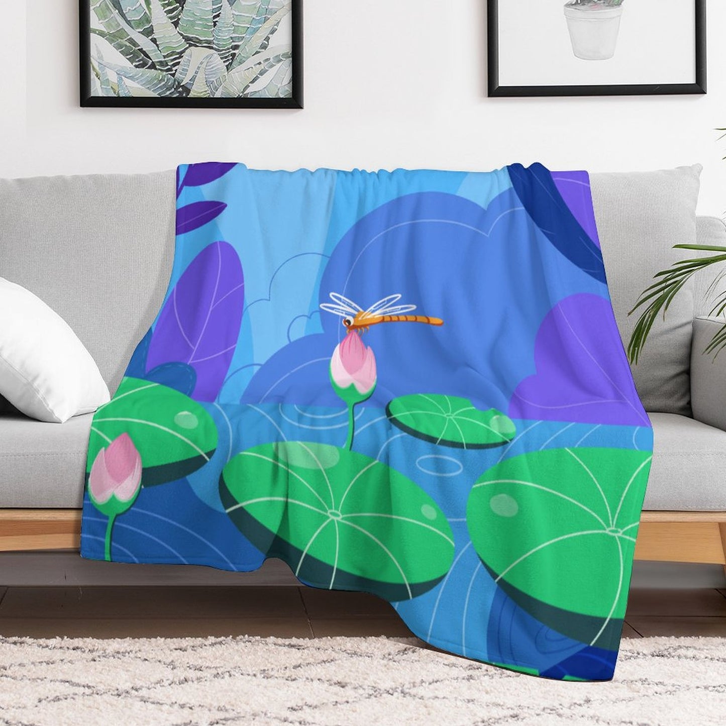 【飾れる・敷ける・包まる】写真で作る、多機能フランネルブランケット