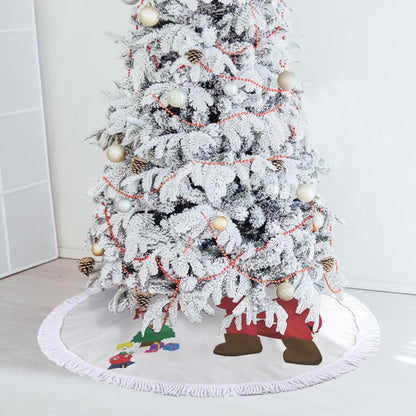 【自由な感性で飾る】フリンジ付き オリジナルツリースカート | クリスマス飾り