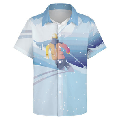 Pocket Less Short Sleeved Shirt Skiing, Winter Sports