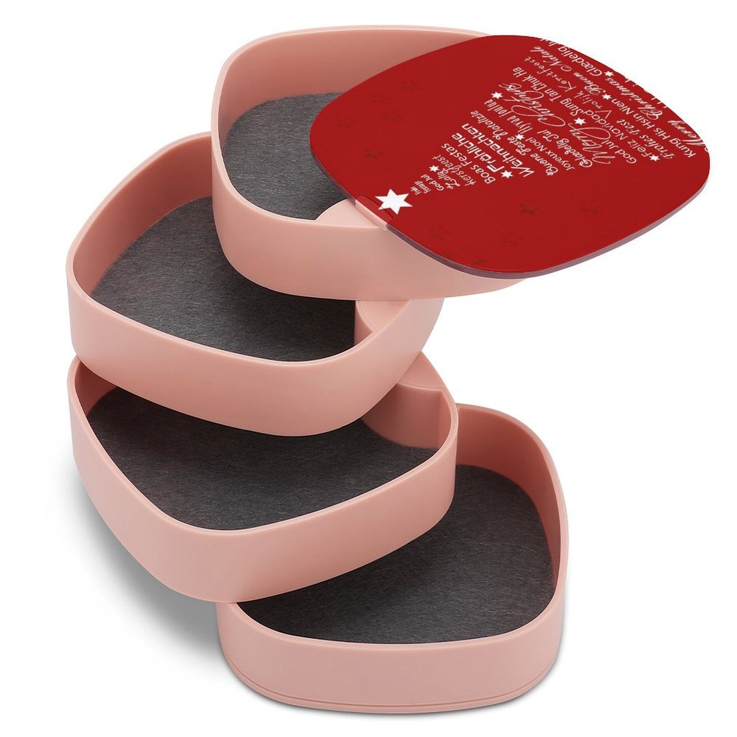 【見せる収納】写真で飾る4段回転式アクセサリーケース｜オリジナルタワー型ジュエリーボックス