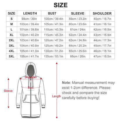 【S～5XL】カスタムできるロングパーカー｜ジップアップで着やすいパーカーワンピース