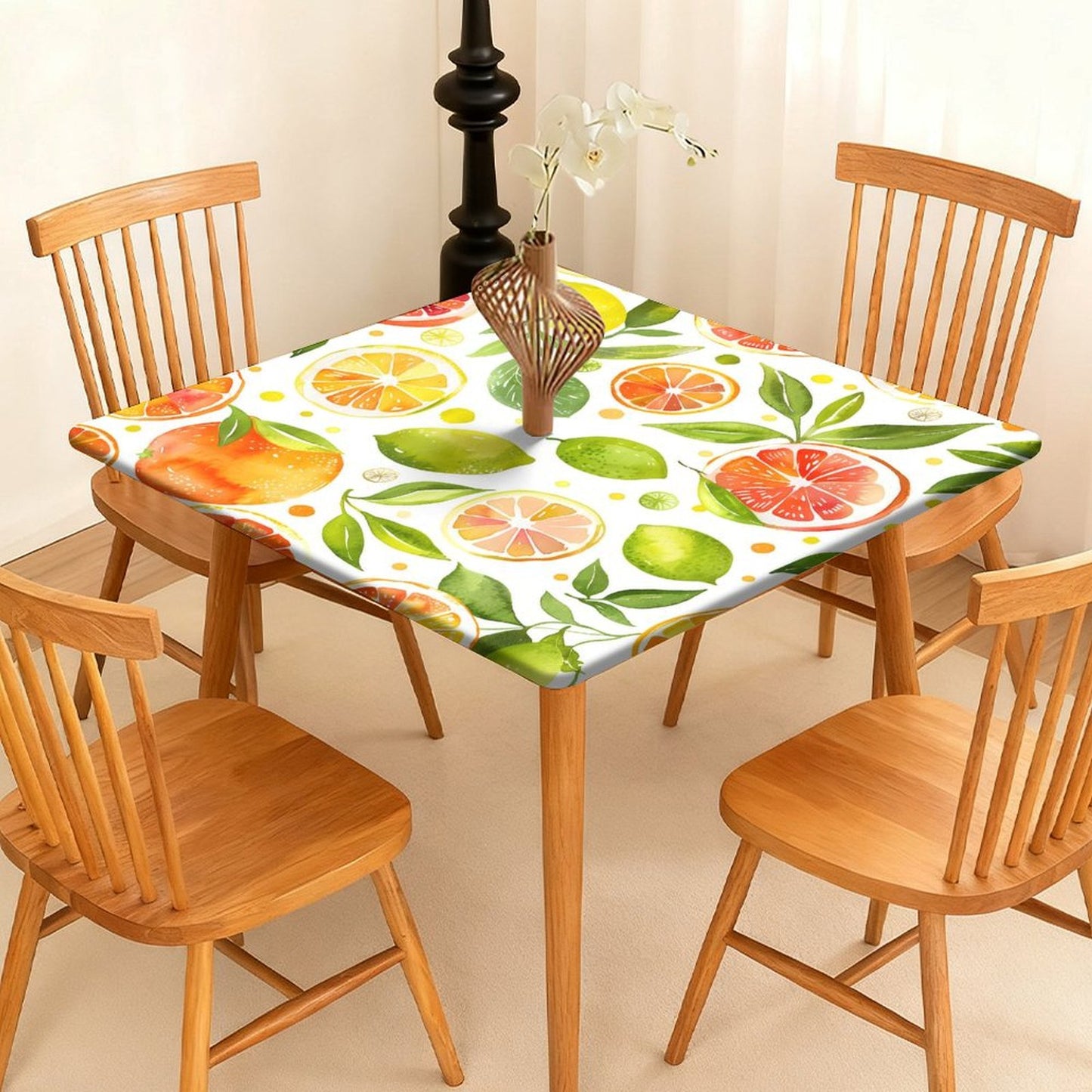 【敷くだけで、空間が生まれ変わる】写真で作るフィットテーブルカバー｜防水・正方形