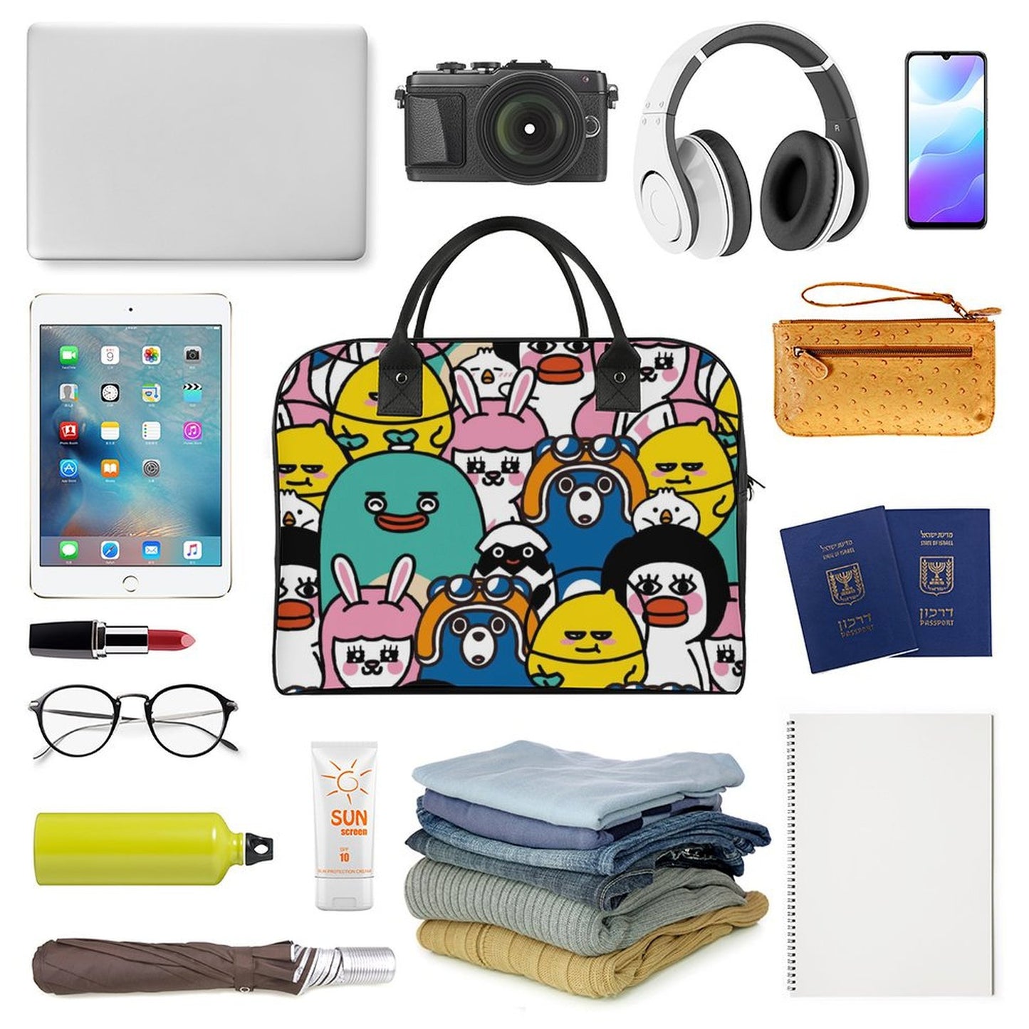 【写真でカスタム】トラベルバッグ オリジナル | スーツケースに固定できる旅行カバン