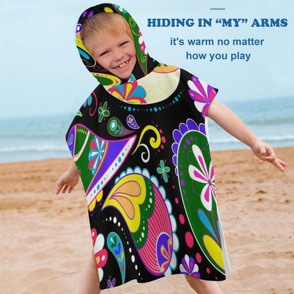 お風呂上がりが戦争のママへ｜子供が喜んで着る“フード付きタオルポンチョ”