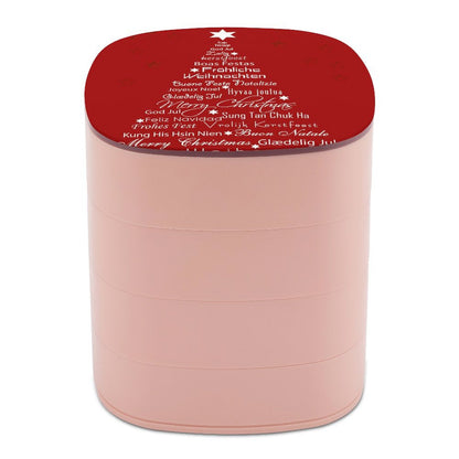 【見せる収納】写真で飾る4段回転式アクセサリーケース｜オリジナルタワー型ジュエリーボックス