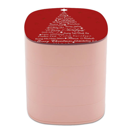 【見せる収納】写真で飾る4段回転式アクセサリーケース｜オリジナルタワー型ジュエリーボックス