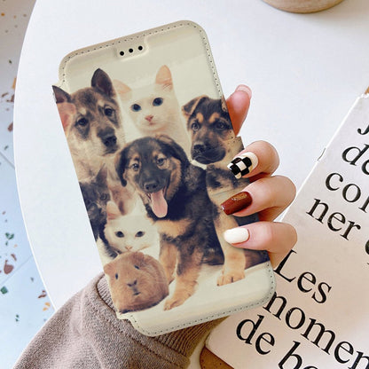 iPhone 17 名入れ レザーフリップケース（カードホルダー・ストラップ付き）