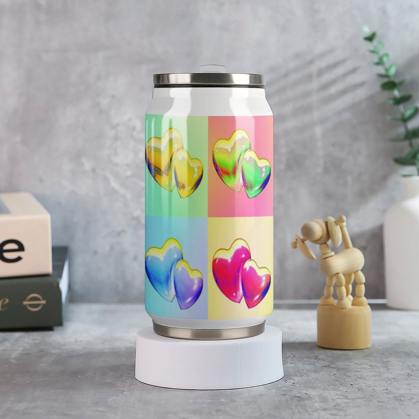 【保温保冷】カスタムできる蓋付きステンレスタンブラー｜ストロー付き・オリジナル